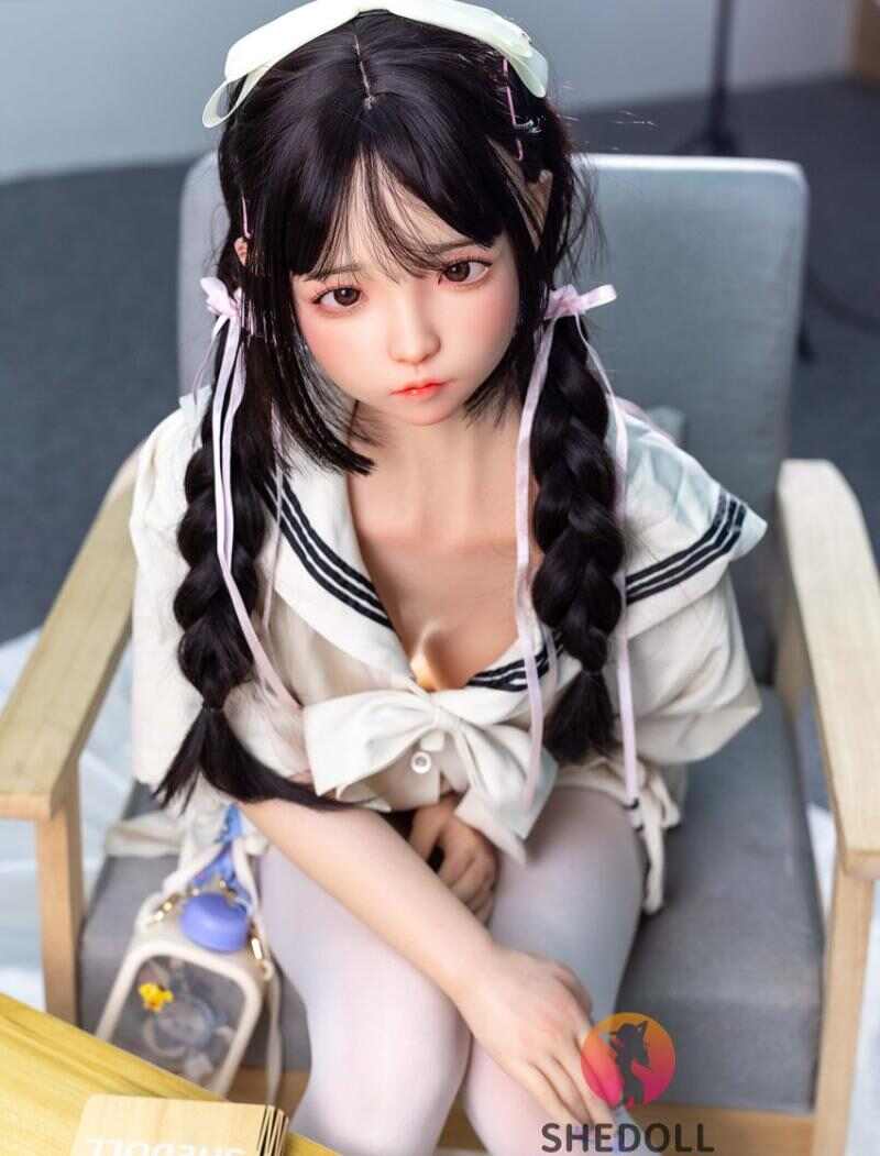 SheDoll 洛小乙(ルオ シャオイー) 140cm Aカップ フルシリコン 顎機能追加可 ロリータ 双ツインテール 恥じらい 赤面 学生制服 ラブドール